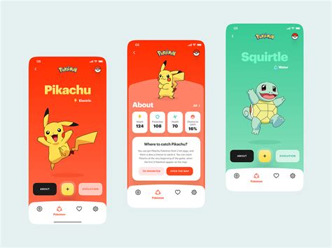 Pokemon App Design Designs Themes Templates And Downloadable Graphic