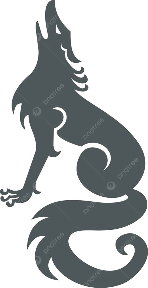 Wolf Howling Tattoo Art Howl Drawing Artwork Vector Howl Drawing