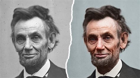 Photo Restoration Abraham Lincoln 1865 Civil War In Colour Youtube