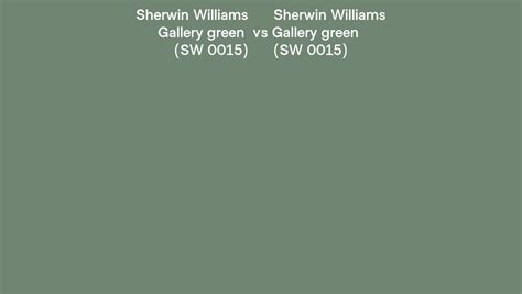 Sherwin Williams Gallery Green Vs Gallery Green Side By Side Comparison