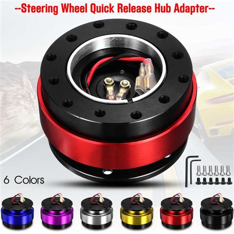 Universal Car Auto Quick Release Steering Wheel Snap Off Hub Adapter