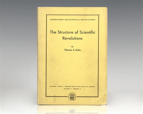 The Structure Of Scientific Revolutions Thomas Kuhn First Edition