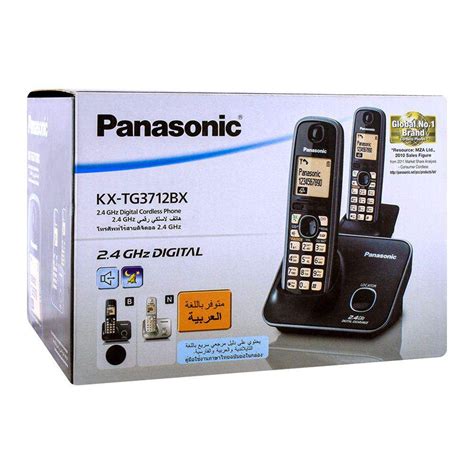 Order Panasonic 24ghz Digital Cordless Phone Black Kx Tg3712bx