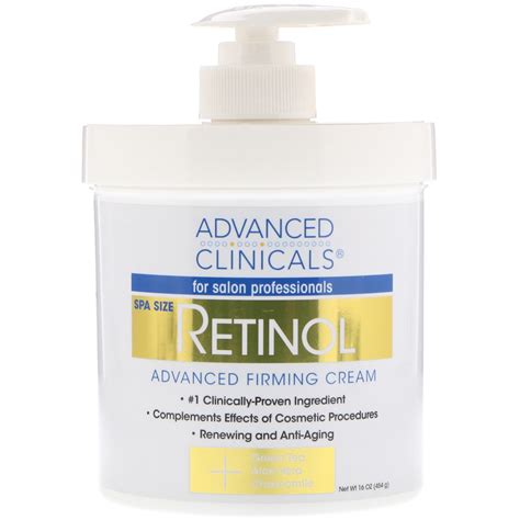 Advanced Clinicals Retinol Advanced Firming Cream 16 Oz 454 G Iherb