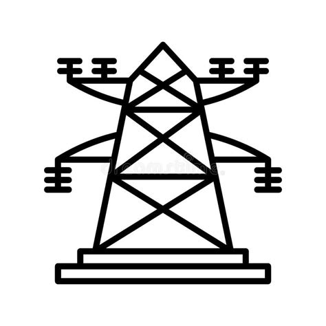 Pylon Icon Or Logo Isolated Sign Symbol Vector Illustration Stock