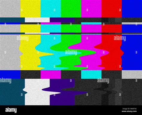 Television Test Pattern Color Bars Hi Res Stock Photography And Images