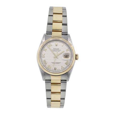 This acclaimed swiss boutique watch brand is all kinds of classic, packing high calibre movements into glossy cases of 316l stainless steel. Rolex Datejust 16203 Pyramid Dial Two Tone Oyster Band Watch