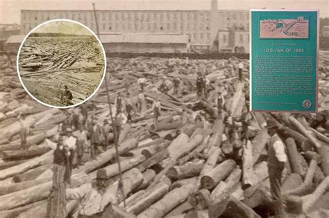 A Look Back July 26 1883 Historic Log Jam On The Grand River