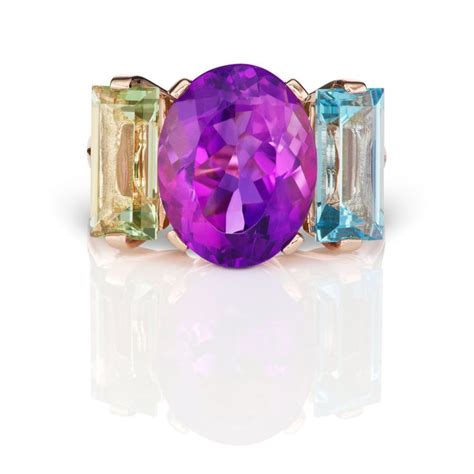 The Sword Swallower Ring With Amethyst — Jane Taylor Jewelry Amethyst