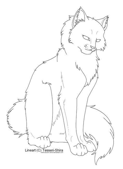 warrior cats coloring page coloring home