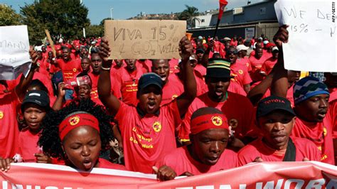 Government Workers Striking In South Africa