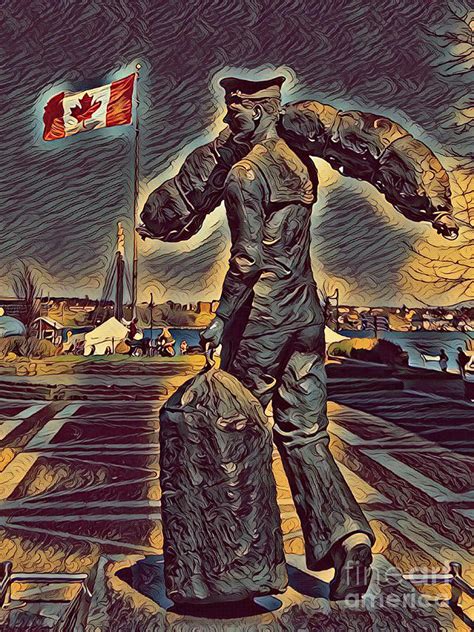 What do you do in the canadian navy? Navy Proud Digital Art by John Malone