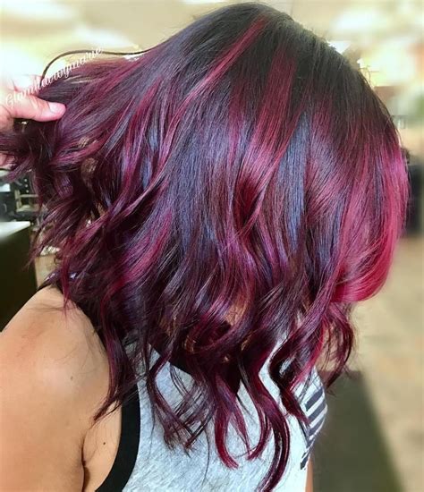 This black hair with brown highlights balayage is rich and dimensional while still looking natural. 45 Shades of Burgundy Hair: Dark Burgundy, Maroon ...