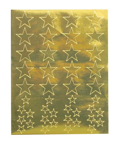 Gold Foil Star Stickers Classpack Double Play