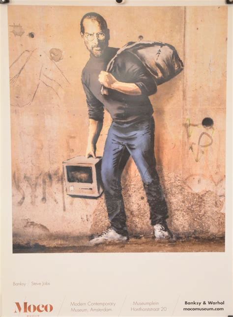 Banksy Steve Jobs Moco 23 5 X 33 Arte Urbano Graffiti Arte