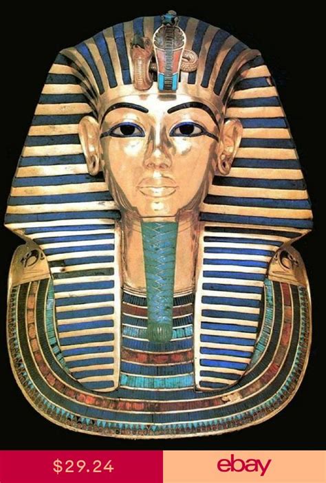 Mask Of Tutenkhamuns Mummy King Tut Art Print Poster 24x36 61x915cm