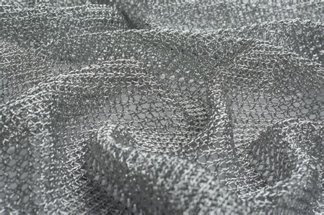 Silver Chain Mail Medium Metal Mesh Knit Fabric Cosplay Fabric Etsy