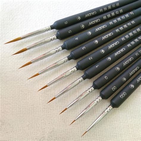 5 Pcs Miniature Paint Brush Set Professional Nylon Brush Acrylic