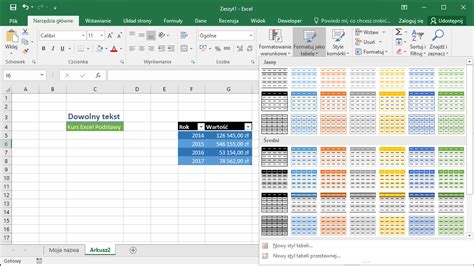 Formatowanie komórek i czcionek Excel DataTalk pl