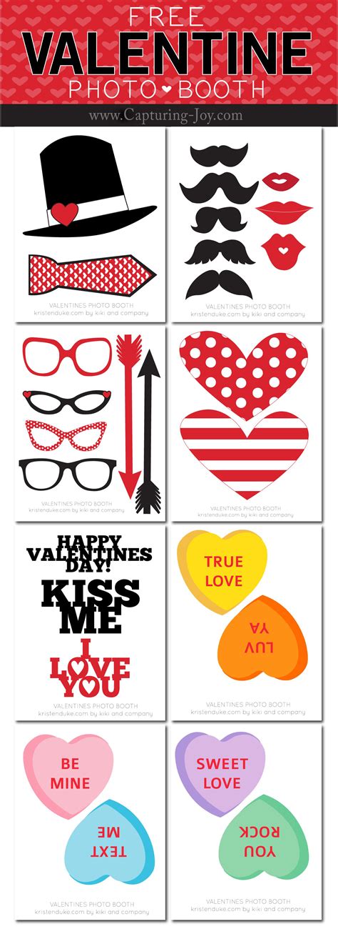 Free Printable Valentine Photo Booth Props Printable Templates