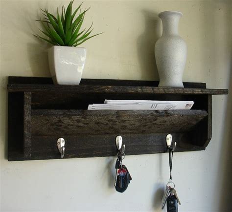 Making a wall rack/holder for keys and sunglasses.comments and or suggestions always welcome.thanks! Rustic Wall Mount 3 Hanger Hook Coat Rack with Shelf and ...