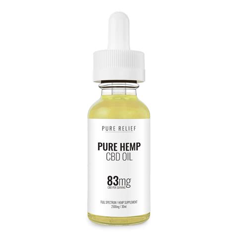 Pure Relief Pure Hemp Extra Strength Cbd Oil 2500mg Product Review