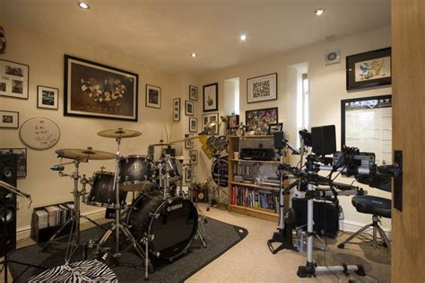 A Drum Room For Me To Pretend I Can Actually Play Well Home Music