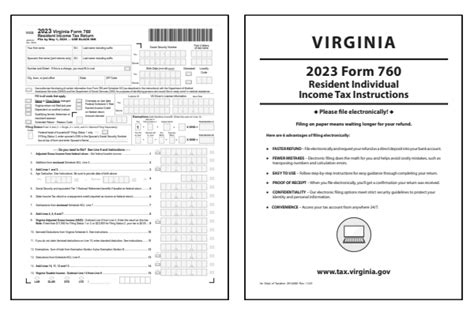 Virginia Tax Forms 2023 Printable State Va 760 Form And Va 760