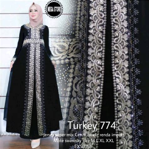 Model Baju Gamis Turki 2019 Jilbab Saudia