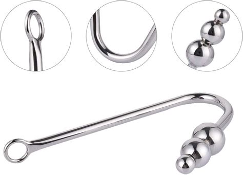 Buy Fst Stainless Steel Anal Hook With 3 Balls Butt Plug Fetish Bondage