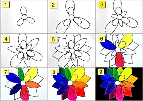 The Color Wheel Like A Flower Color Wheel Art Color Wheel Projects