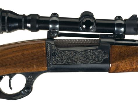 Engraved Savage Model 99 Lever Action Rifle Attributed To