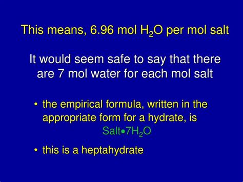 Ppt Empirical Formula Of A Hydrate Powerpoint Presentation Free
