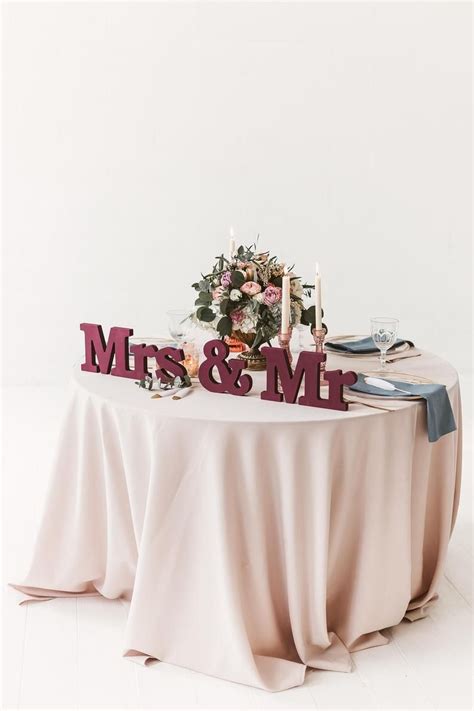 Custom color Mr and Mrs sign Wedding table decorations | Etsy | Wedding
