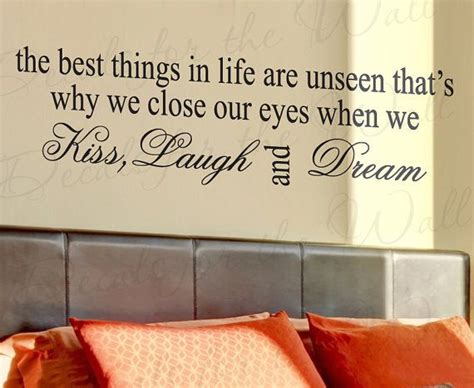 the best things life unseen kiss laugh dream inspirational etsy wall quotes decals vinyl