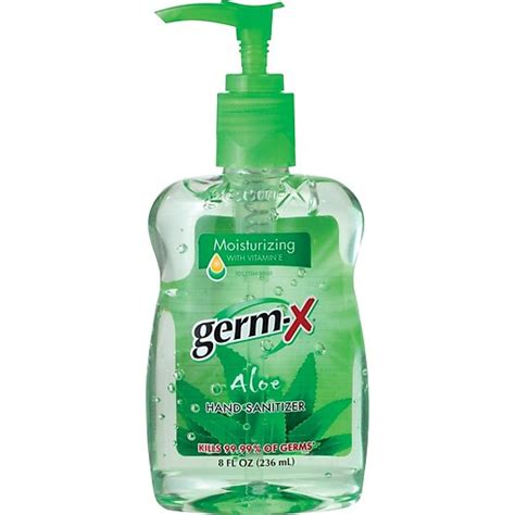 Germ X Hand Sanitizer Aloe 8 Oz Staples