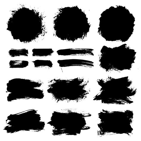 Vector Grunge Paint Brush Text Boxes For Banner 14030755 Vector Art