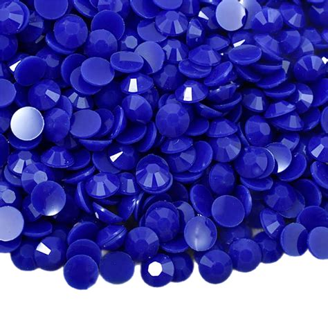 Solid Sapphire Resin Jelly Round Flat Back Rhinestones Myblingthingz Diy