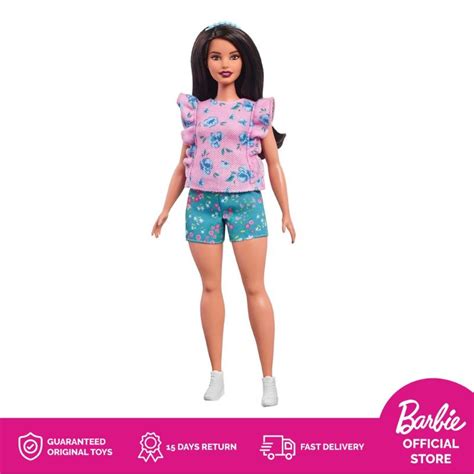 Jual Barbie Fashionistas Doll 79 Floral Frills Curvy Mainan Boneka Di