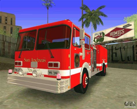 Pumper Firetruck Los Angeles Fire Dept For Gta San Andreas