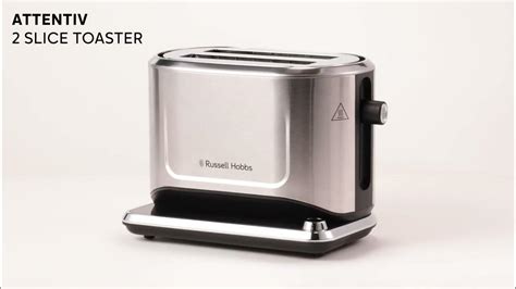 Attentiv 2 Slice Toaster 360° Rht802 Russell Hobbs Youtube