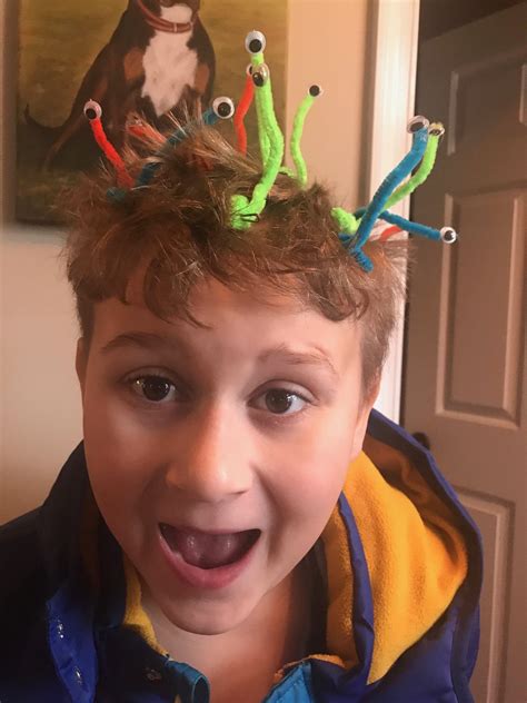 Crazy Hair Day Boy Crazy Hair For Kids Crazy Hats Crazy Socks Funky