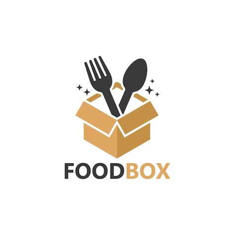 Premium Vector Food Box Logo Template Design