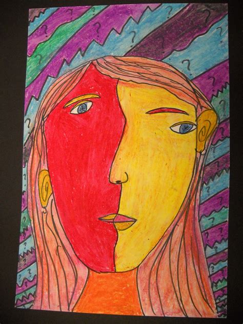 Teach Art And Create Picasso Inspired Cubism Self Portraits