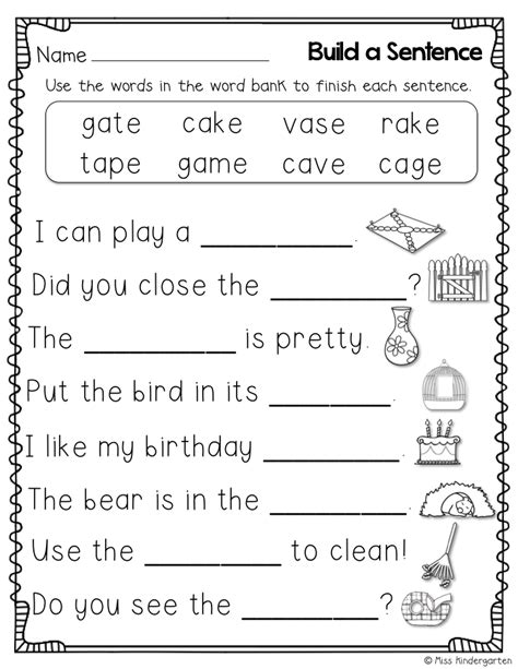 6 Best Images Of Words In Missing Letters Worksheet For Kindergarten