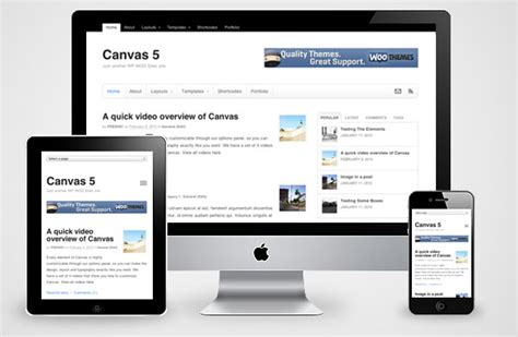 Canvas V5 Wordpress Theme For Responsive Magazine Business Portfolios