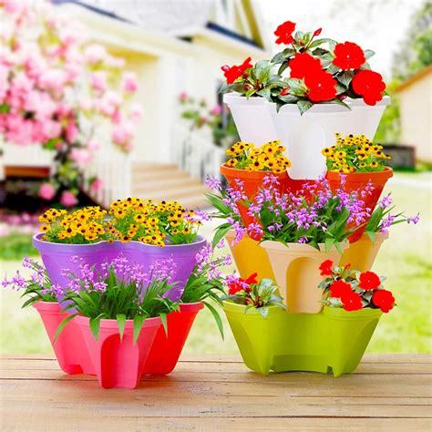 Stackable Flower Pots Novelty Selections