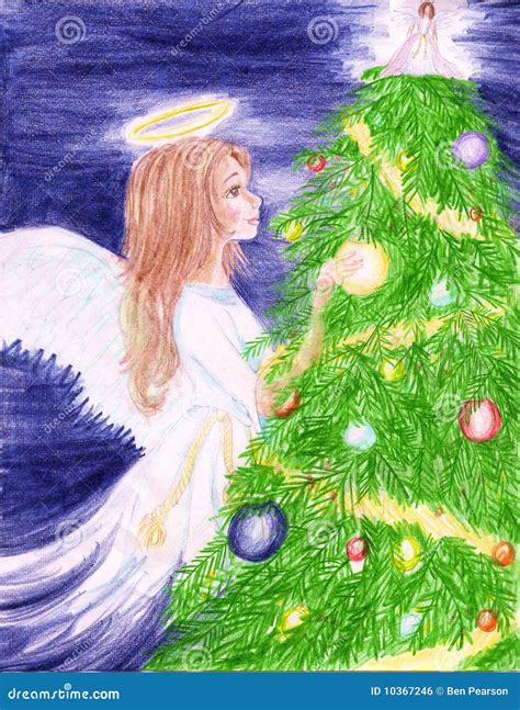Christmas Snow Angel Stock Illustration Illustration Of Heavenly
