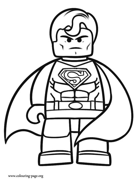 Superman verse batman coloring pages free. The Lego Movie - Superman coloring page