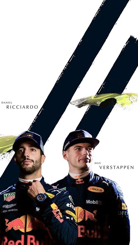 Daniel Ricciardo And Max Verstappen Aston Martin Redbull Racing